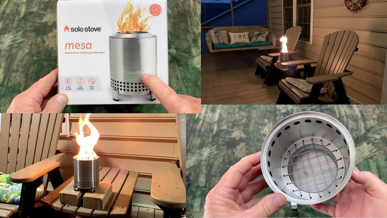 Solo Stove Mesa ~ The Table Top Fire Pit ~ Dual Fuel ~ New!
