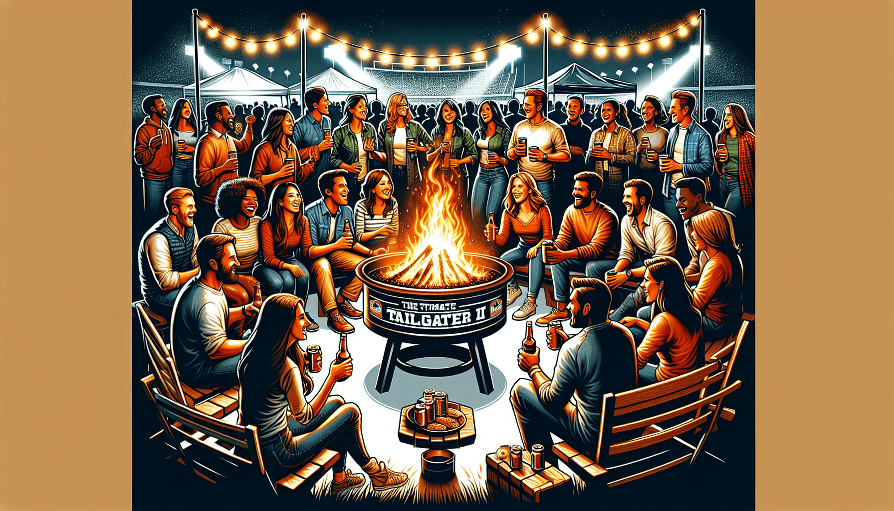 The Ultimate Tailgater II Portable Fire Pit