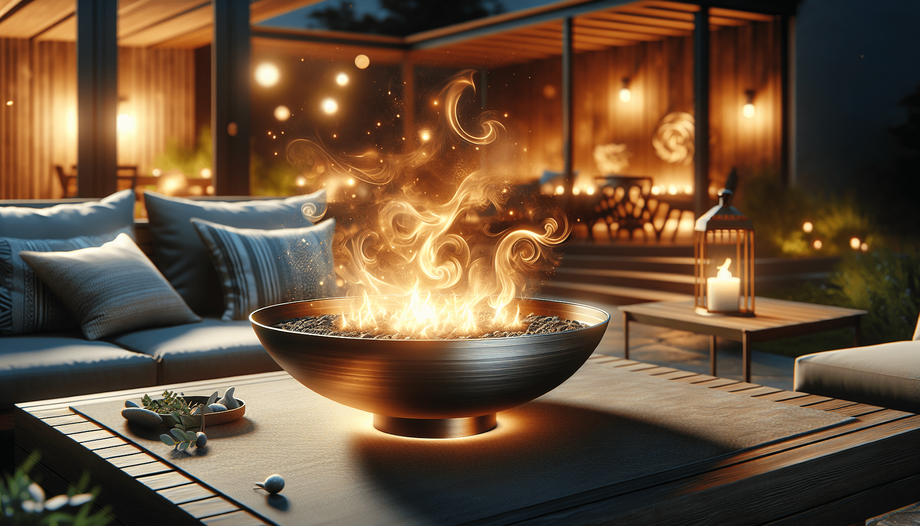 Pleasant Hearth OFW314S Stargazer Deep Bowl Fire Pit
