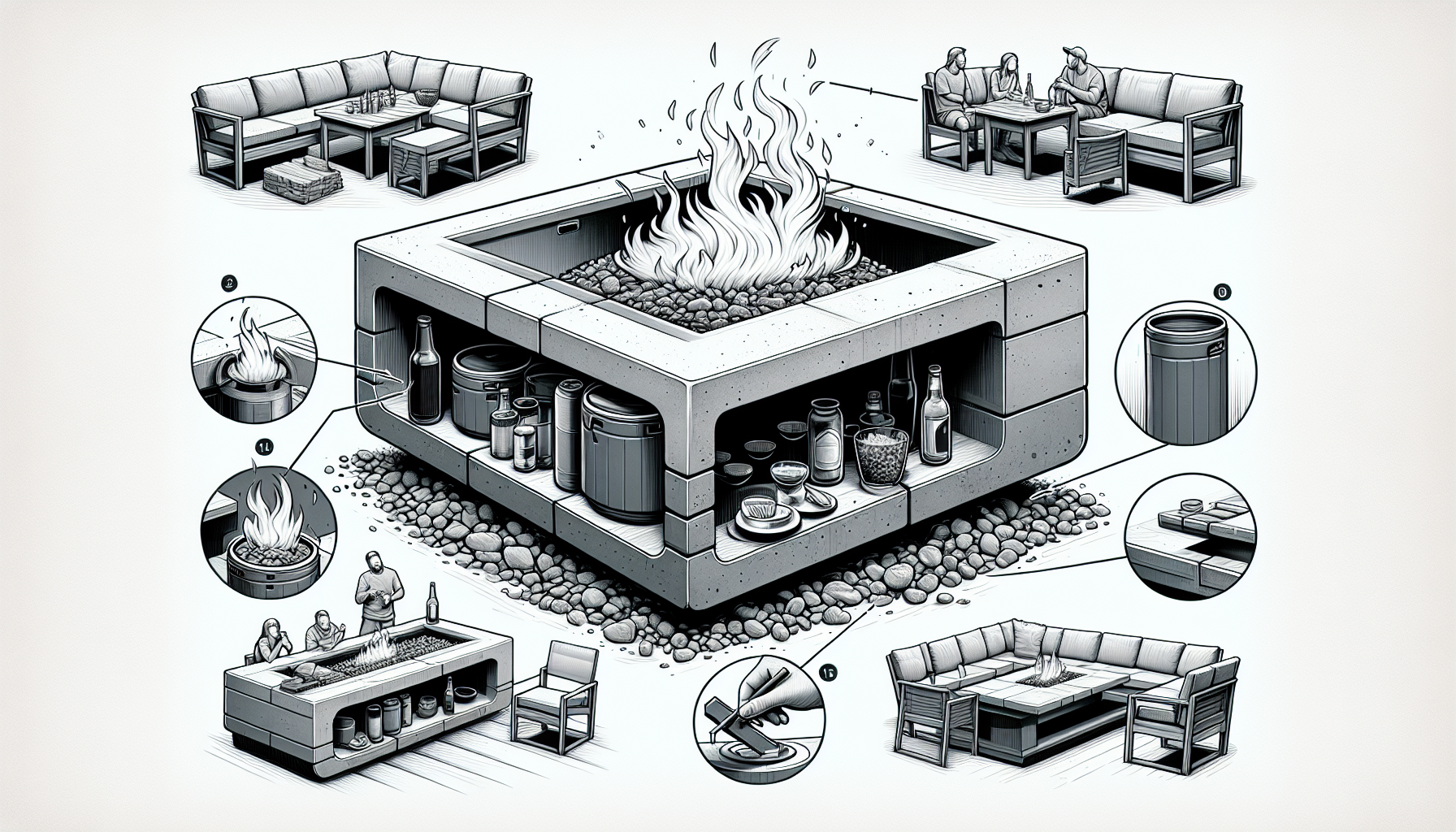 How To Build A Concrete Table (With Cooler Or Fire Pit)!
