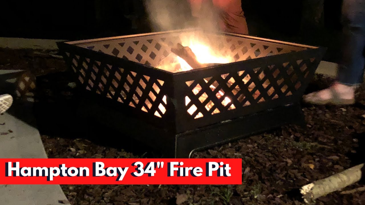 Hampton Bay Tipton 34 Inch Fire Pit Assembly  Product Review