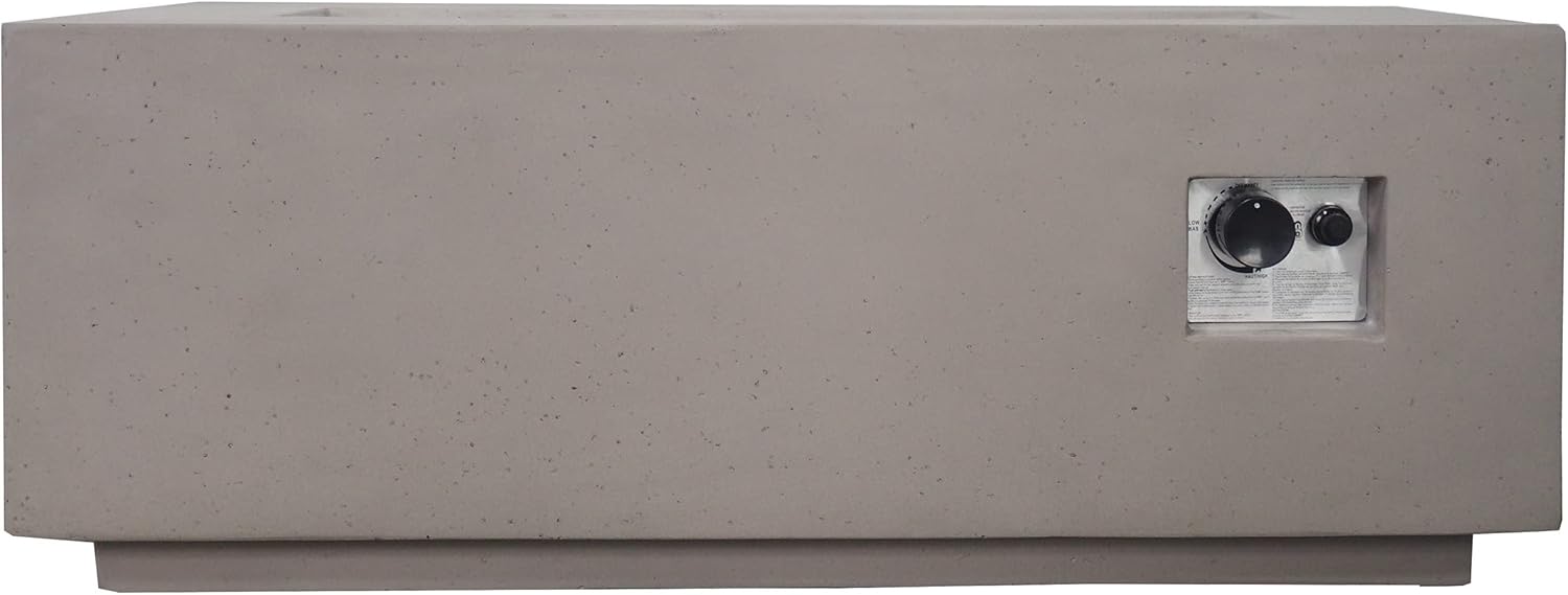 Christopher Knight Home Nicola Outdoor 40 Inch Rectangle Fire Pit, Light Gray Christopher Knight Home Nicola Outdoor 40 Inch Rectangle Fire Pit, Light Gray